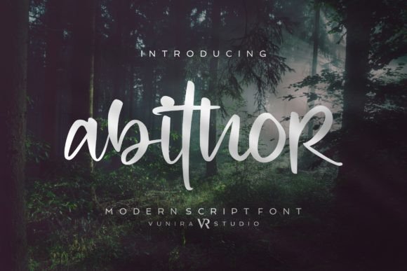 Abithor Font Review: A Script Typeface for Elegant Branding