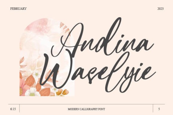 Andina Waselyie: A Script Font That Elevates Web Design