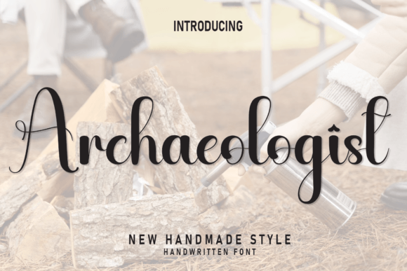 Archaeologist Font: A Handwritten Typeface for Editorial Design