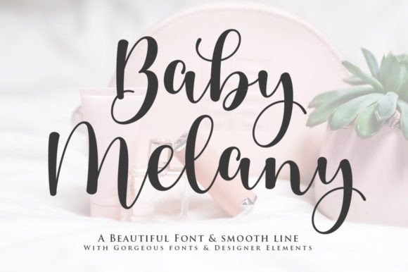 Baby Melany Font: A Graceful Script for Small Business Branding