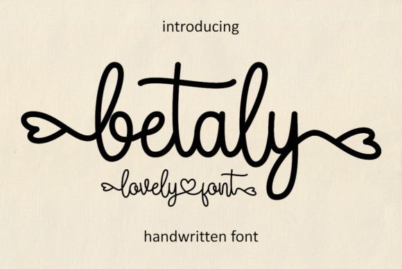 Betaly: A Handwritten Font That Adds Character to Digital Design