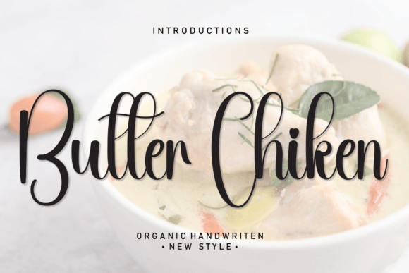 Butter Chiken: A Handwritten Font Built for Digital Brand Experiences