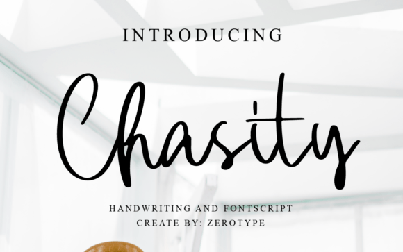 Chasity: A Handwritten Script Font for Web Design