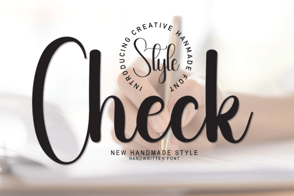 Check: A Handwritten Font That Sharpens Brand Visuals