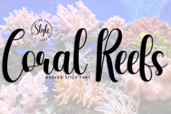 Coral Reefs: A Handwritten Font That Strengthens Campaign Visuals