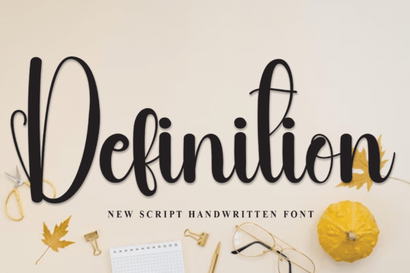 Definition: Handwritten Font for Craft Projects