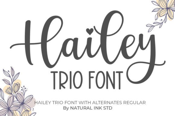 Hailey Trio: A Handwritten Font for Authentic Brand Identity