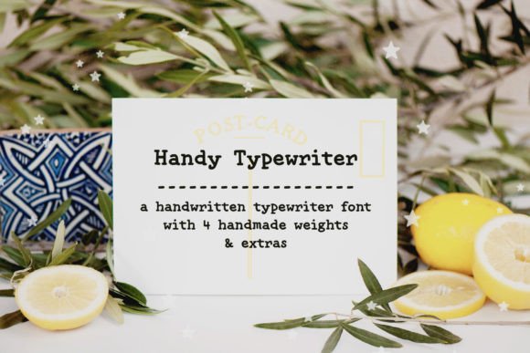 Handy Typewriter: A Handwritten Font That Warms Up Your Brand