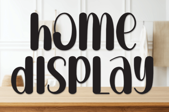 Home Display: A Handwritten Typeface for Editorial Storytelling