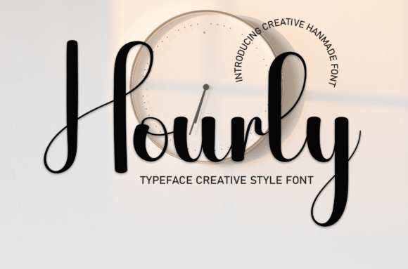 Hourly Font Review: A Handwritten Script for Marketing Campaigns