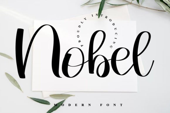 Nobel Typeface: A Romantic Script Font for Real Branding Work