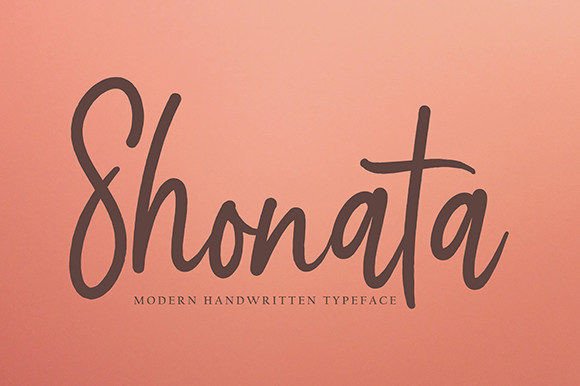 Shonata Font: A Handwritten Script for Crafters and Small Shops