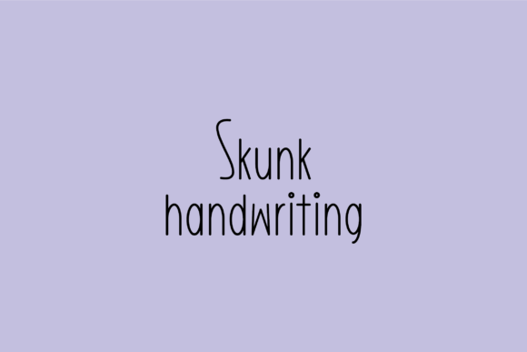 Skunk Font: A Handwritten Script That Adds Personality to Campaign Design
