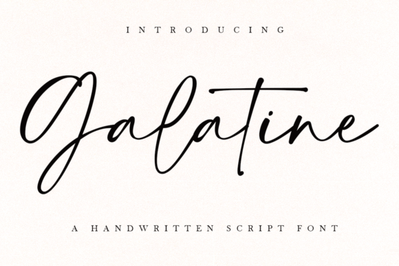 Testing Galatine: A Handwritten Font for Branding Projects